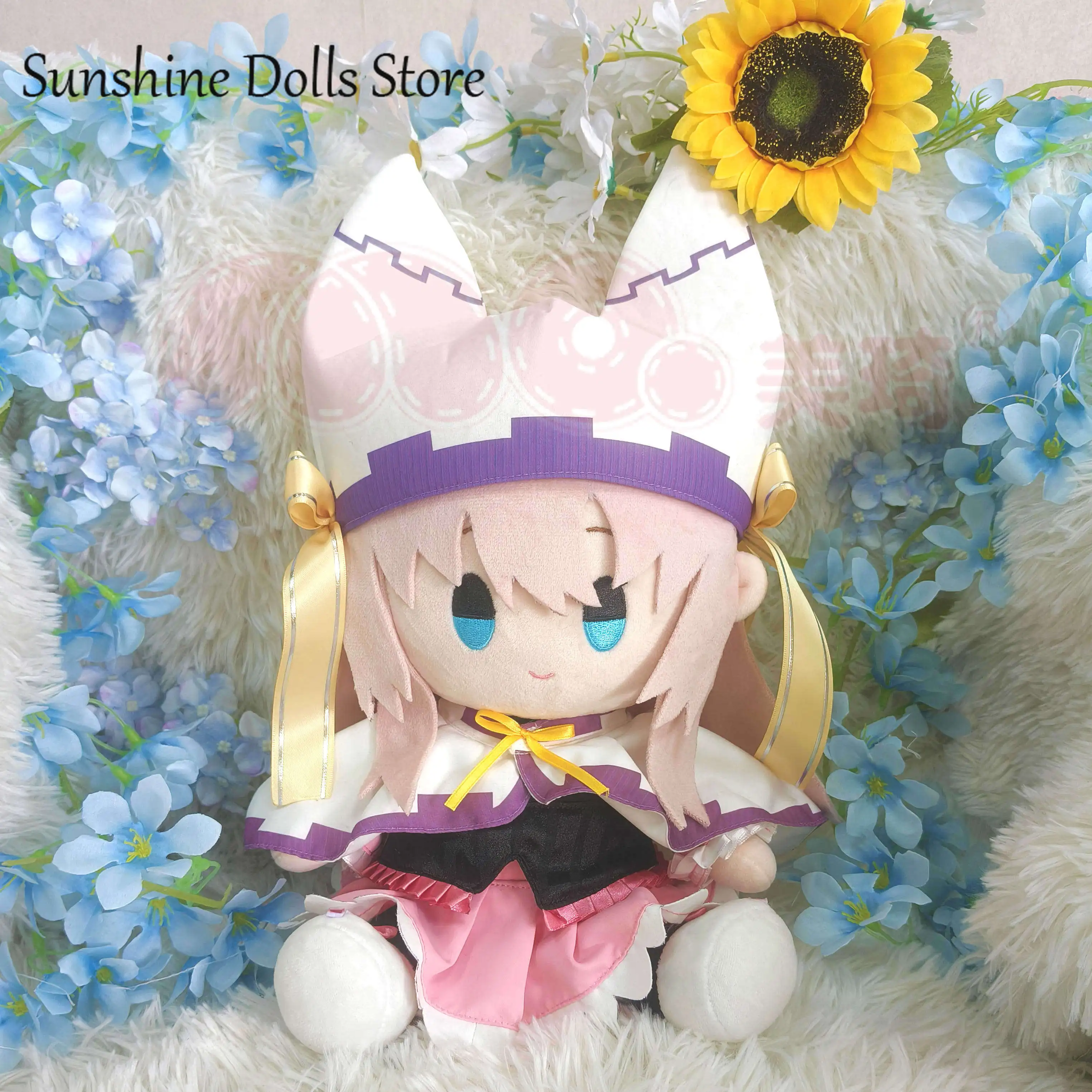 

Anime Shiiba Tsumugi SABBAT OF THE WITCH Sitting Posture Plush Stuffed Cotton Doll Plushie Sitting Posture Pillow Toys 30CM Gift