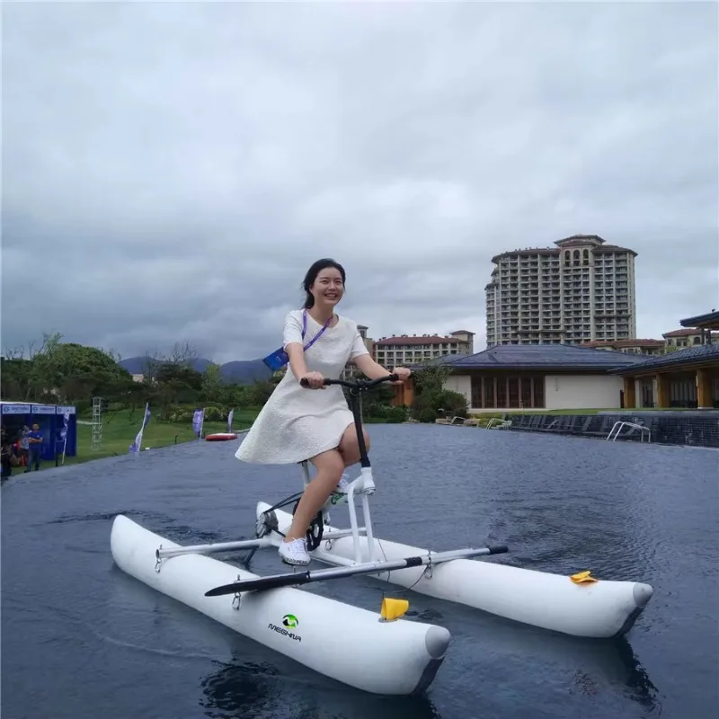 

Airo Favorite New Design Lightweight Inflatable Water Bike Pedal Boat Easy Storage for Lake Camping Residential Use