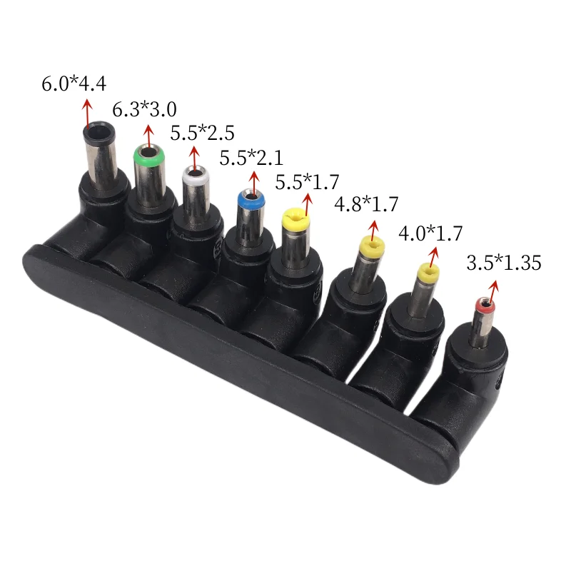 Kit de adaptador de corriente CC Universal, 5,5mm x 2,1mm, Conector de puntas para Lenovo, portátil, fuente de alimentación, juegos de enchufes