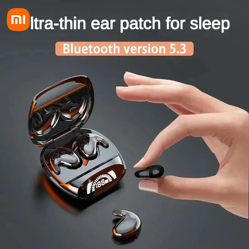 Bluetooth XIAOMI-MD528ワイヤレススポーツヘッドセット,インイヤーヘッドセット,ノイズキャンセリング,目に見えない睡眠,防水