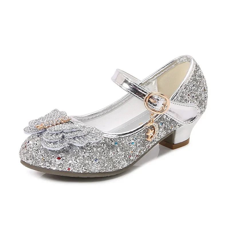 Chaussures en Cuir à Talons Papillon pour Petite Fille, Chic, à la Mode, Polyvalentes, Mariage, Princesse, Printemps Automne