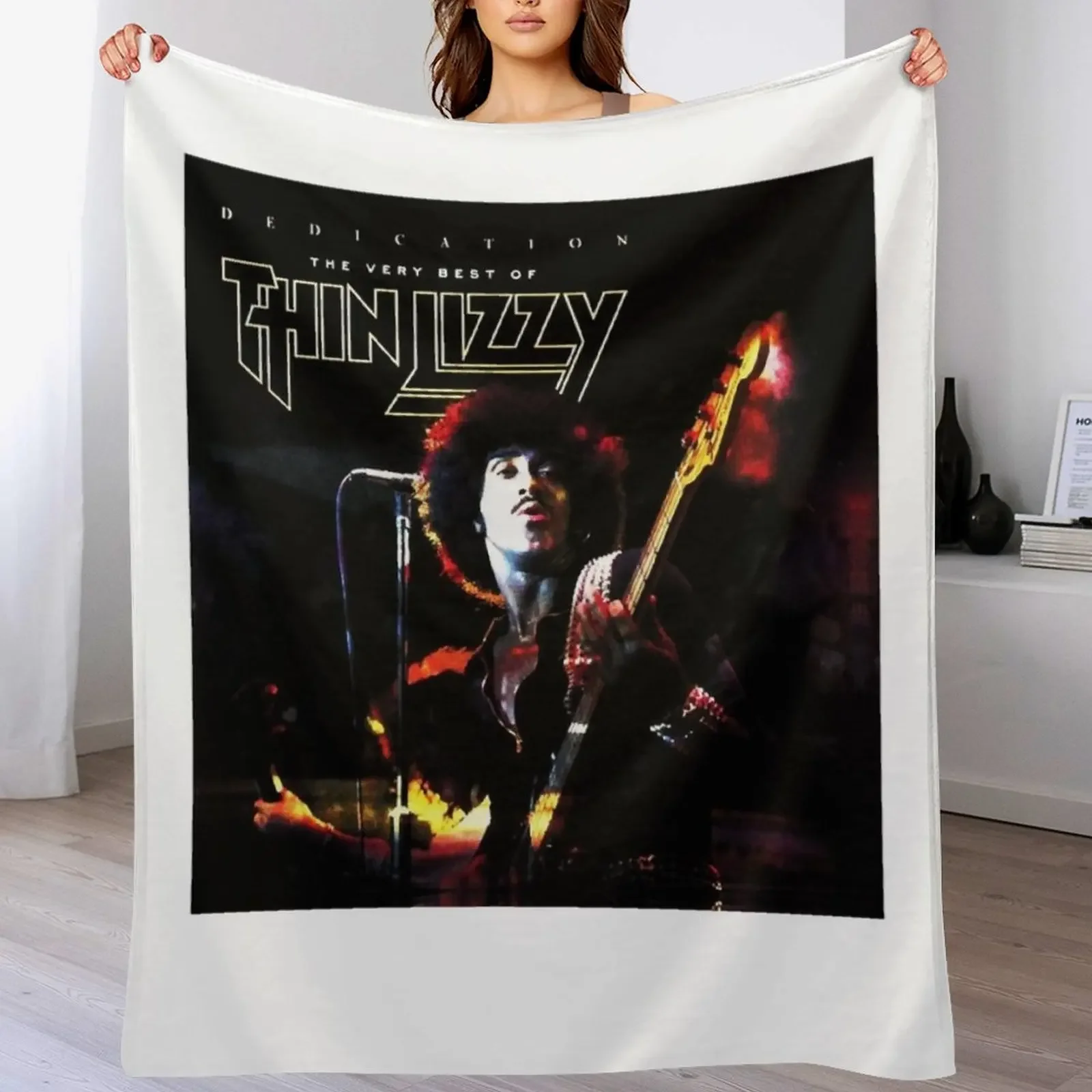 

thin lizzy Love YouFunny Throw Blanket bed plaid Camping decorative Decorative Sofas Blankets