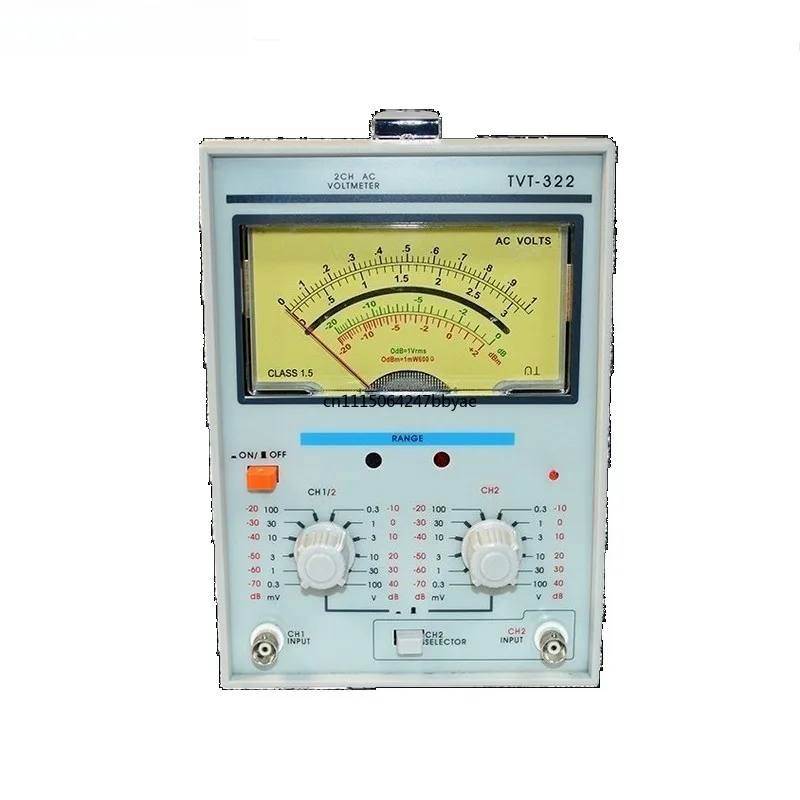 For TVT‑322 Dual‑Channel Millivoltmeter Double‑Needle Pointer Voltage Meter Industrial Voltage Measuring Instrument