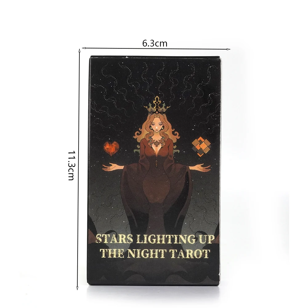 Stars Lighting Up the Night Tarot LIMITED Vibrant Asian Style Cartoon Deck Delicate Line Art Unique Indie Tarot Deck for Beginne