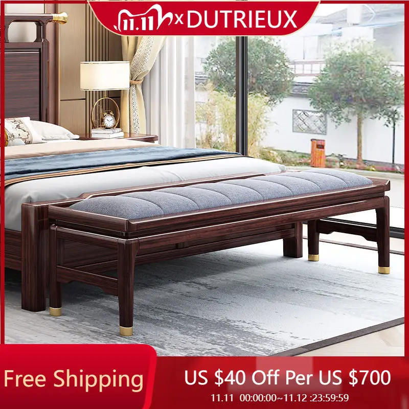 

Wooden Vintage Foot Stool Big Size Aesthetic Minimalist Chinese Style Ergonomic Designer Step Stool Muebles Room Decorations