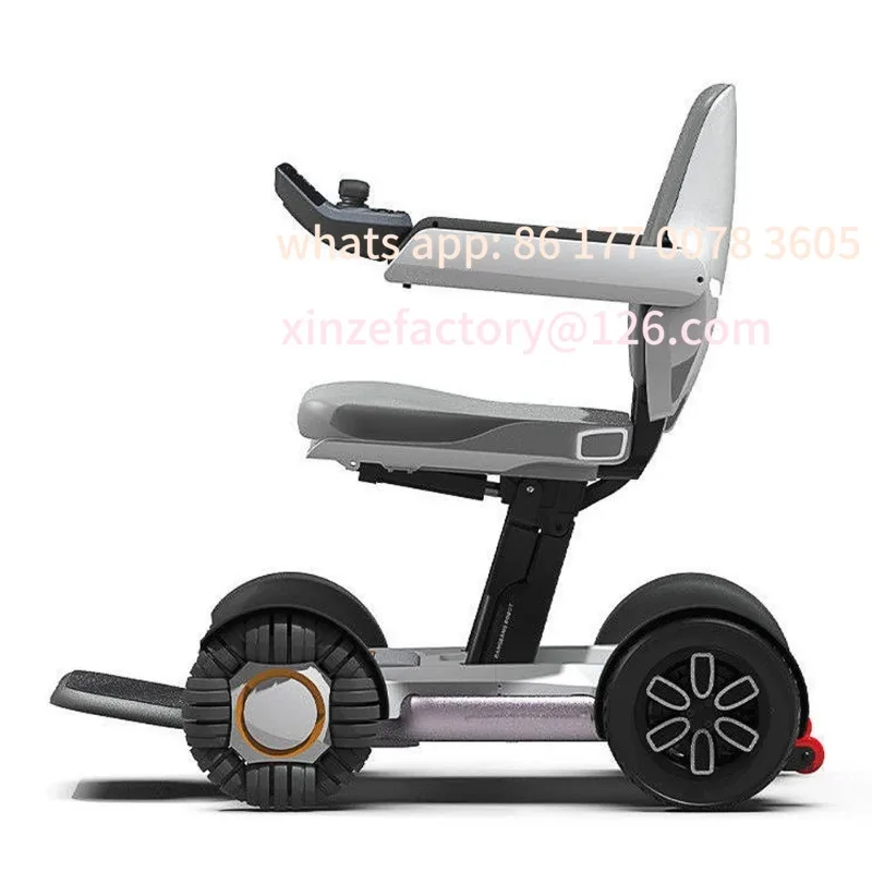 

Customizable control electric wheelchair with very small turning radiusLuxury Electric folding mobility scooter aircraft remote