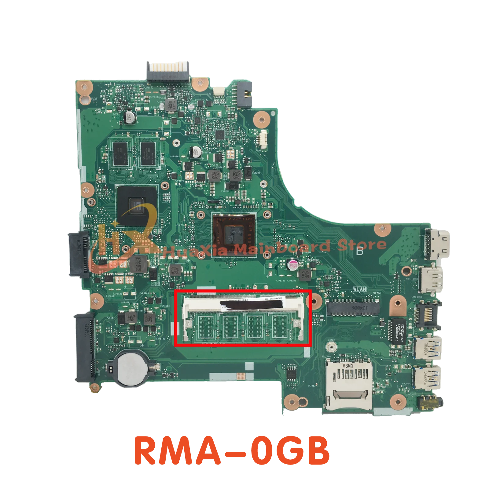 KEFU X450EP Motherboard For ASUS X450E X450EP X450 X450EA Laptop Mainboard With AMD CPU 0GB/2GB/4GB-RAM UMA/PM