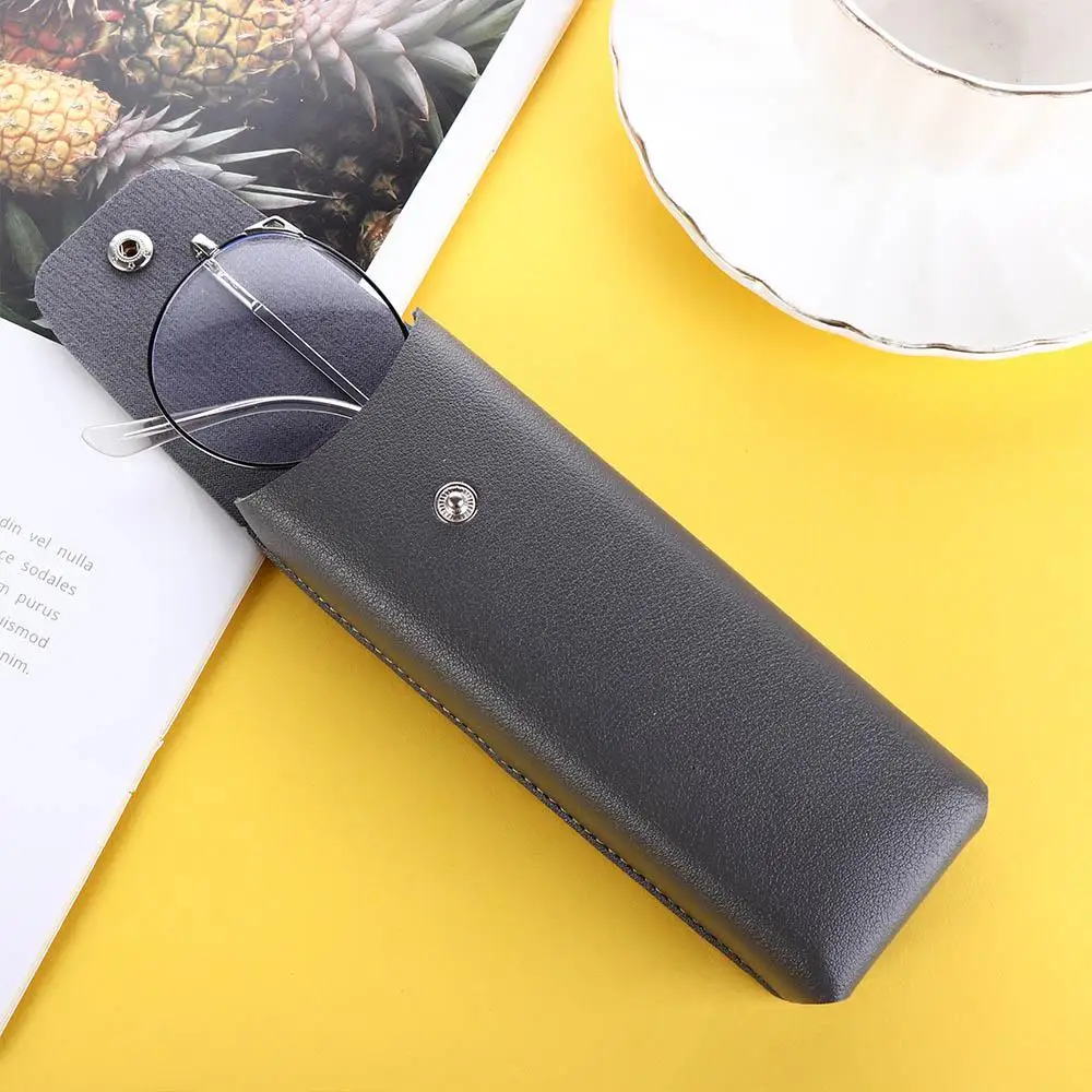 Men Glasses Case Reading Glasses Case Eyewear Bag PU Leather Spectacle Case Waistpack Glasses Box Eyeglass Box Sunglasses Case