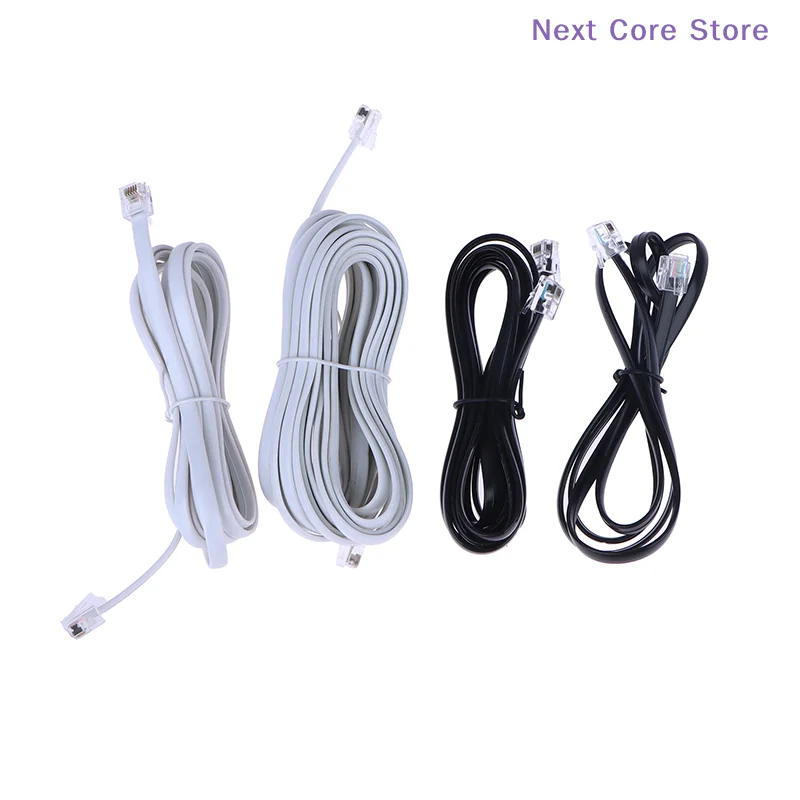 [NC]RJ12 6P6C 1/2/3/5m Data Cable Male To Male Modular Data Cord Straight Wiring Pinout Telephone Handset Voice Extension Cable