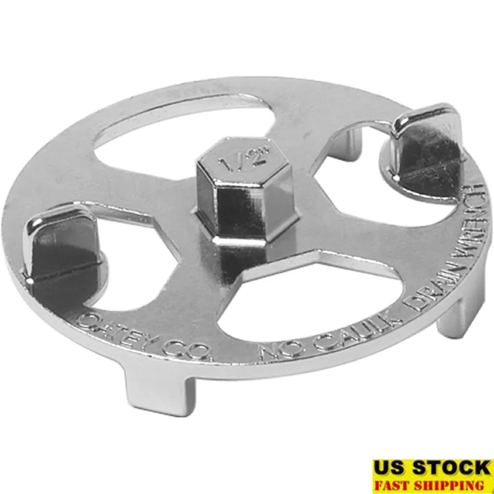 

Латунный пластиковый ключ для слива душа без качания Инструмент из нержавеющей стали Простая установка и удаление сливов для душа