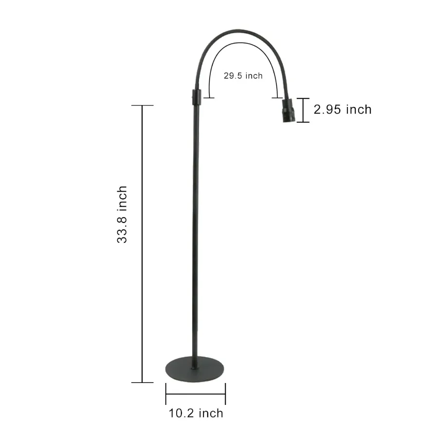 Luce UV per estensione ciglia Lampada per ciglia regolabile Pedale LED Luce polimerizzante in gel UV