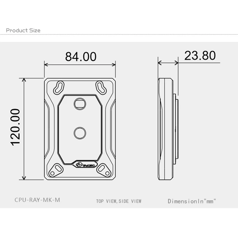 Bykski CPU Water Block Use for AMD RYZEN3000 AM3 AM4 AM5 1950X TR4 X399 X570 Motherboard / 5V 3PIN RGB Light /Copper Radiator — zdjęcie 4