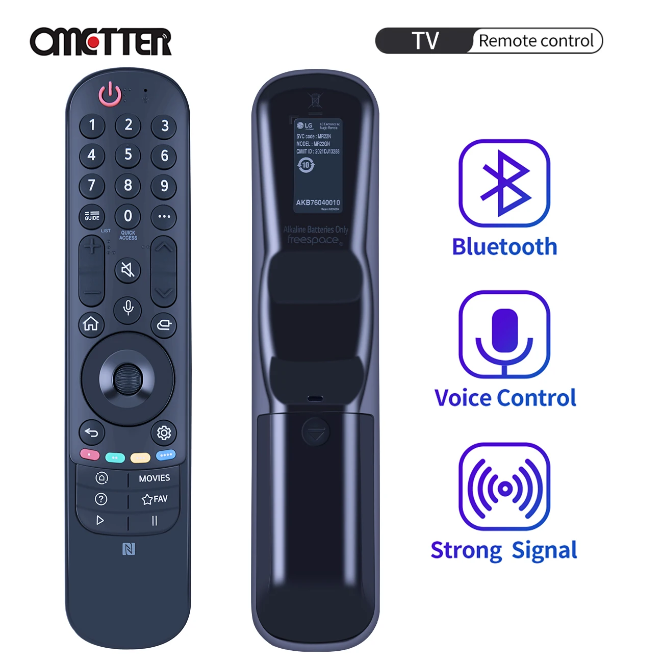 

MR22GN Magic Voice Remote Control New and Original AKB76040010 for AI ThinQ 4K Smart TV 55UP75006 NANO8 NANO75 CX G1 A1