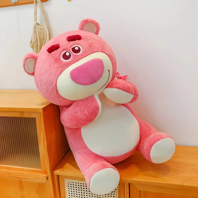 30CM Disney Anime New Super cute pink sakura Lotso Plush Doll Couple gift Valentine's Day gifts Little Bear Handmade model toys