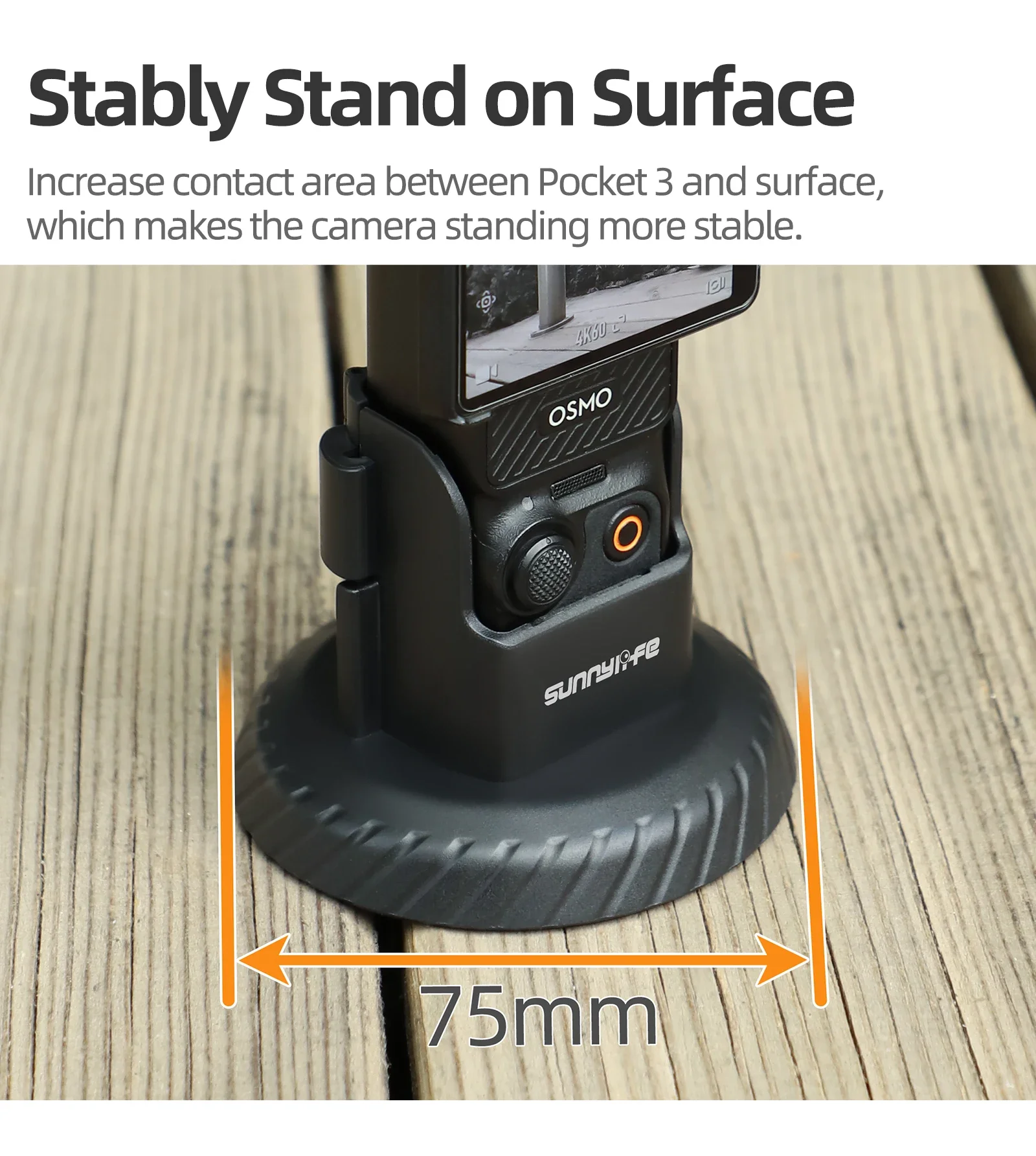 Magnetischer Desktop-Halter für DJI OSMO Pocket 3, magnetischer Ständer, Erweiterungsadapter, Rahmen, Pocket3-Halterung, Ständer, Zubehör