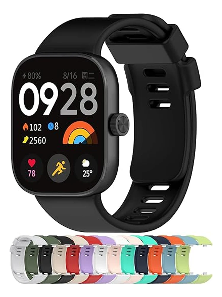 

Silicone Band for Redmi Watch 4 Strap accessories sport wrist correa Replacement belt bracelet for Xiaomi mi band 8 Pro Strap