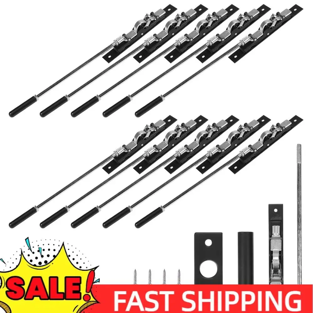 

10Pcs Flush Mount Extension Bolt with Rod Stainless Steel Concealed Bolt 10In for Composite Doors/Wood Doors/Double Doors