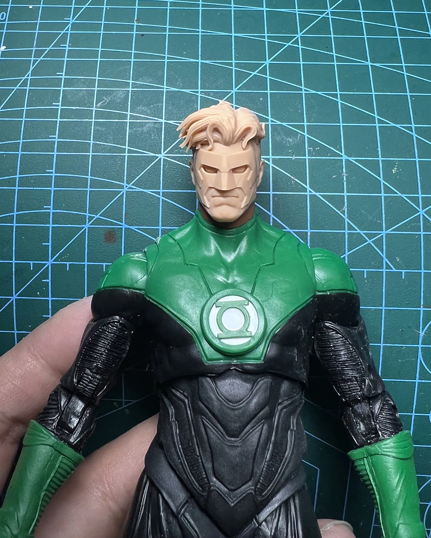 Painted Version Kyle Rayner Head Carved 1/12 Scale Model Toys