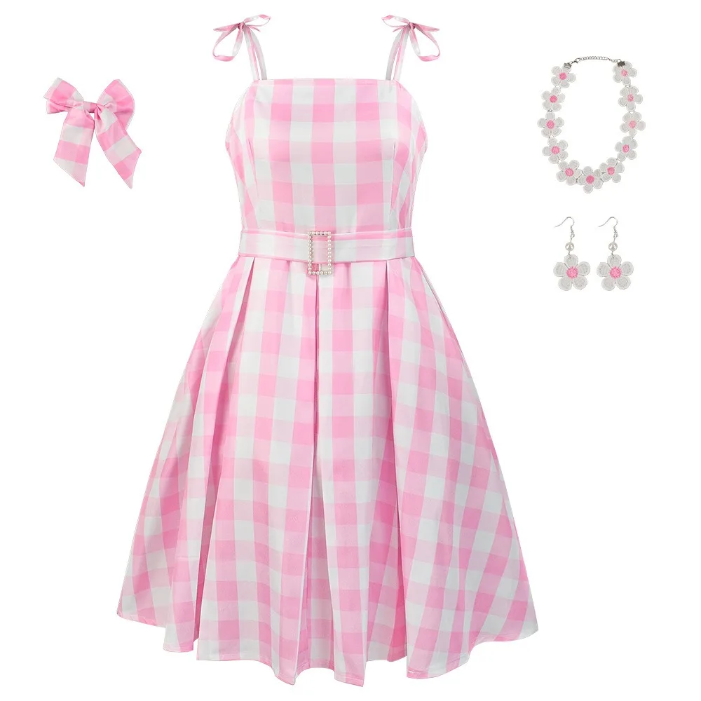 Homchee Trends COS Roze Prinsessenjurk voor Vrouwen Rollenspel Jurk voor Halloween Kerst Cosplay Kostuum Leuke Jurk