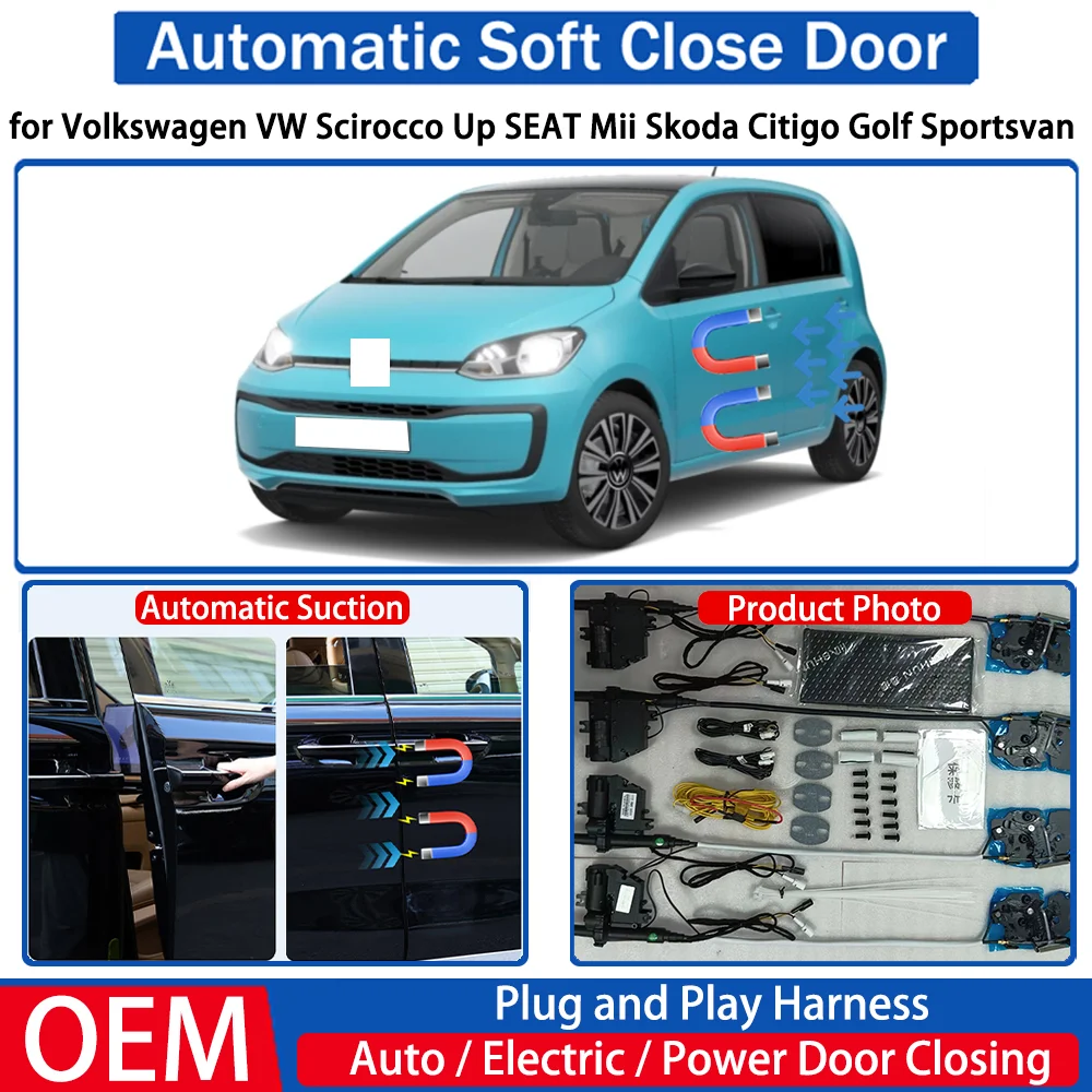 

for Volkswagen VW Scirocco Up SEAT Mii Skoda Citigo Golf Sportsvan Car Automatic Soft Close Door Electric Suction Auto Closing
