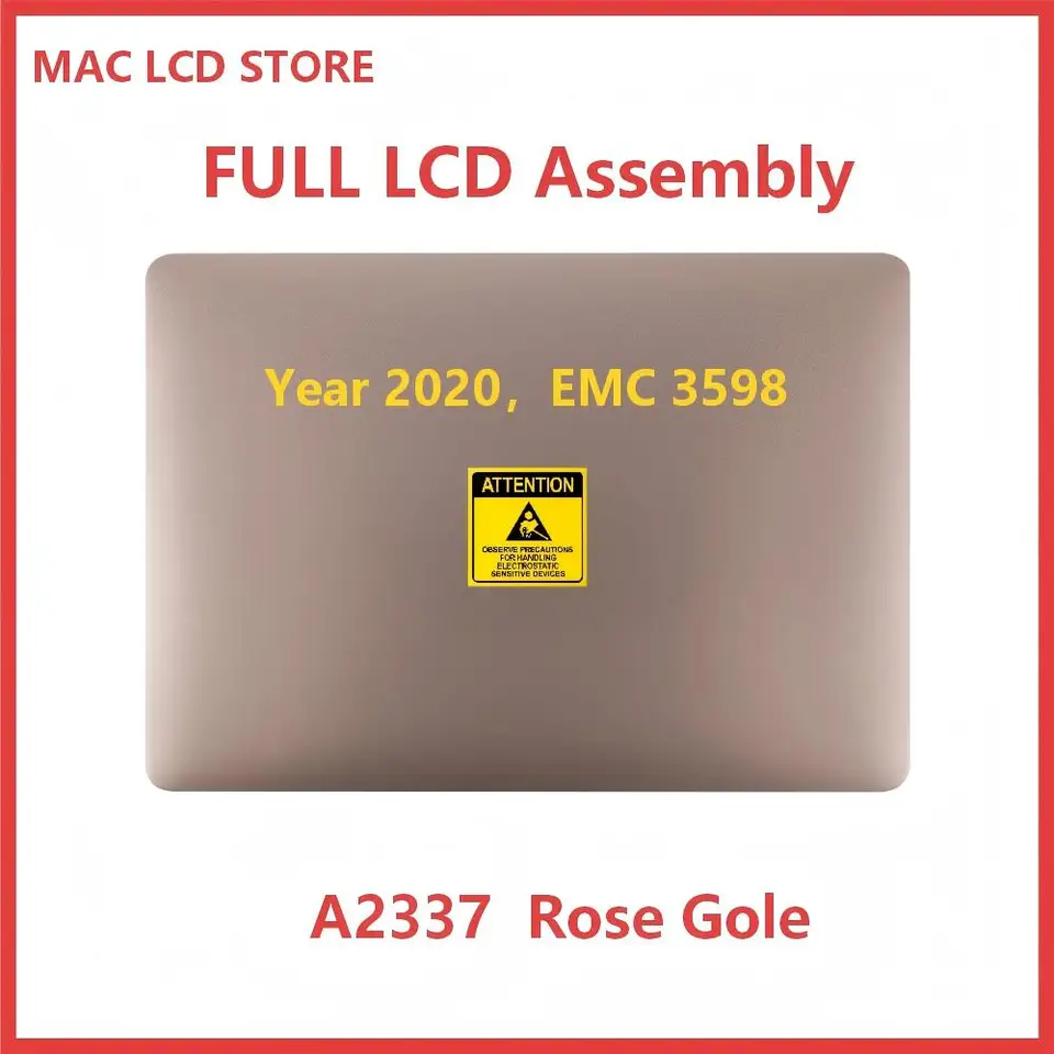 Pantalla LCD nueva para MacBook Air 13.3" A2337 M1, año 2020, gris/plata/dorado 3