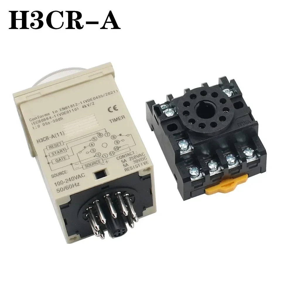 H3CR-A 11 pin AC 100-240V time relay H3CR series12VD 24VDC  100-240VAC  24-220VAC-DC  timer