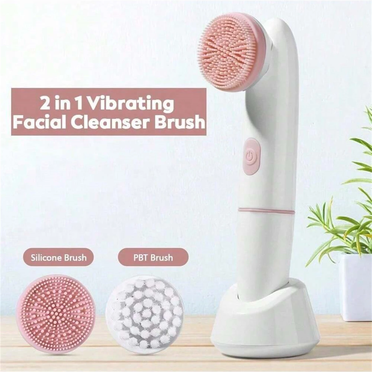 Face Beauty Electric facial cleaning brush facial exfoliator, sonic vibration rotating facial cleanser, skincare tools