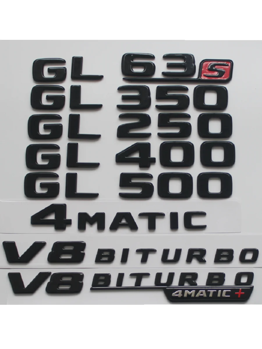 

Gloss Black for Mercedes Benz X164 X166 GL63 AMG GL320 GL350 GL400 GL420 GL450 GL500 GL550 Emblems