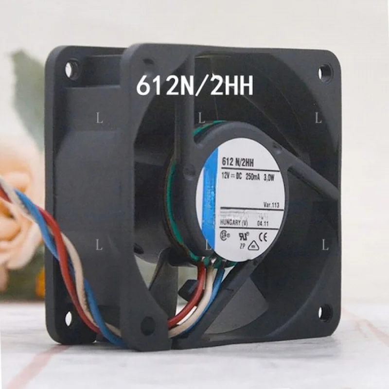 

L для Ebmpaps Энергоэффективный осевой вентилятор 60*60*25 мм 612N/2HH 12VDC 3W 250mA