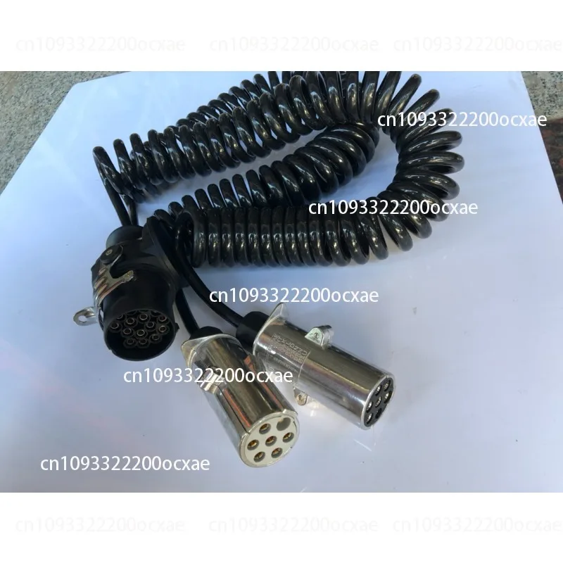 

Car semi-trailer power cord 15-core aluminum head spiral wire 1-to-2