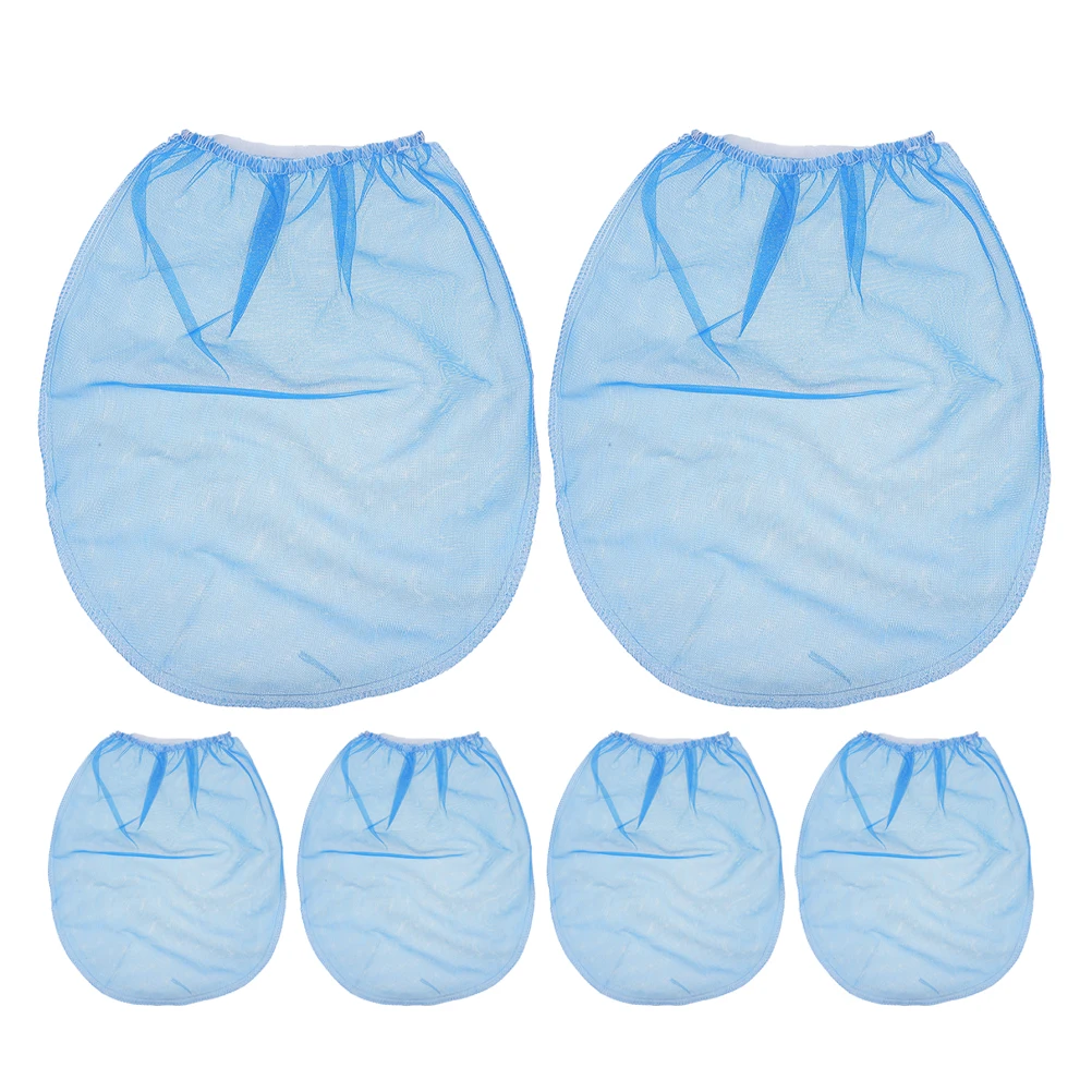 

6 шт., фильтр-мешки с синей краской, эластичное отверстие, 1 галлон, мелкая сетка, фильтры, полиэфирный материал, предотвращающий засорение, гладкая окраска, масло