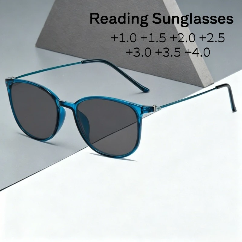 

Minimalist Retro UV-resistant Sunglasses Anti-Blue Light Presbyopia Glasses Unisex Radiation-resistant Eyewear +1.0 To +4.0