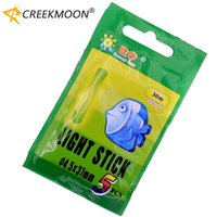 50PCS(10bags) Fishing Float Light Stick Fireflies Fluorescent Lightstick Night Float Rod Light Dark Glow Stick Fishing Tackle