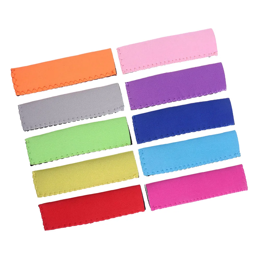

10pcs Popsicle Holders Sleeves Neoprene Reusable Freeze Bags for Kids Adults Lolly Insulated Ice Pop Covers Ice for Parties