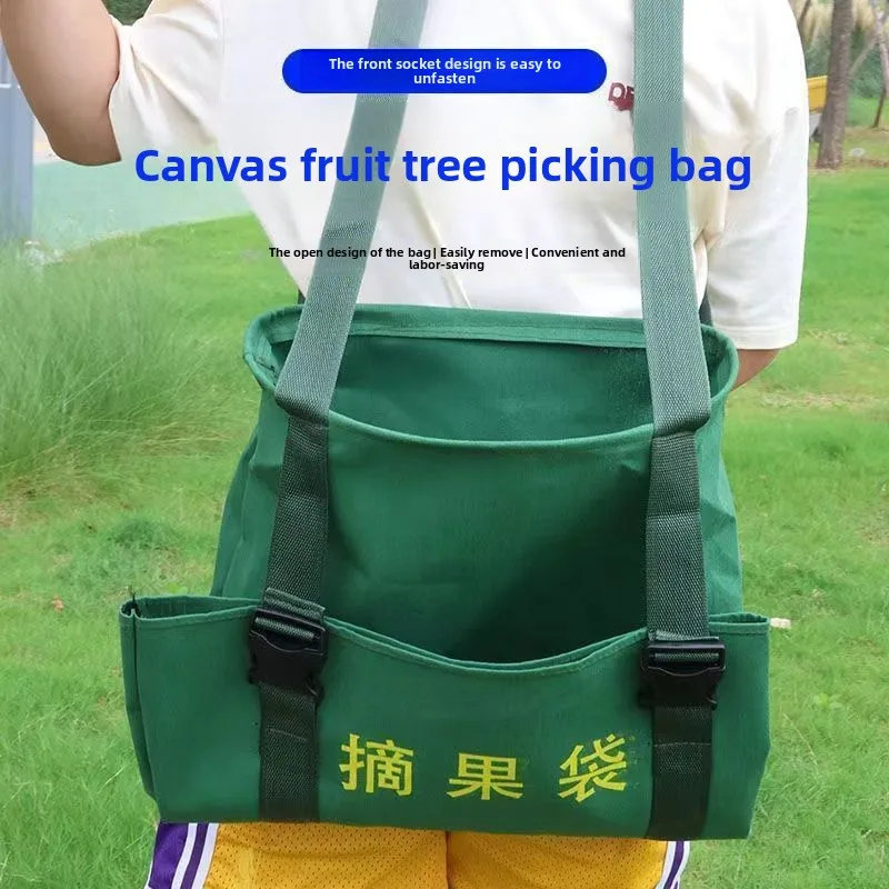Fruit Picking Artifact Apple Picking Wrapped in Affordable Canvas Orchard Fruit Picking and Unloading Special Bag