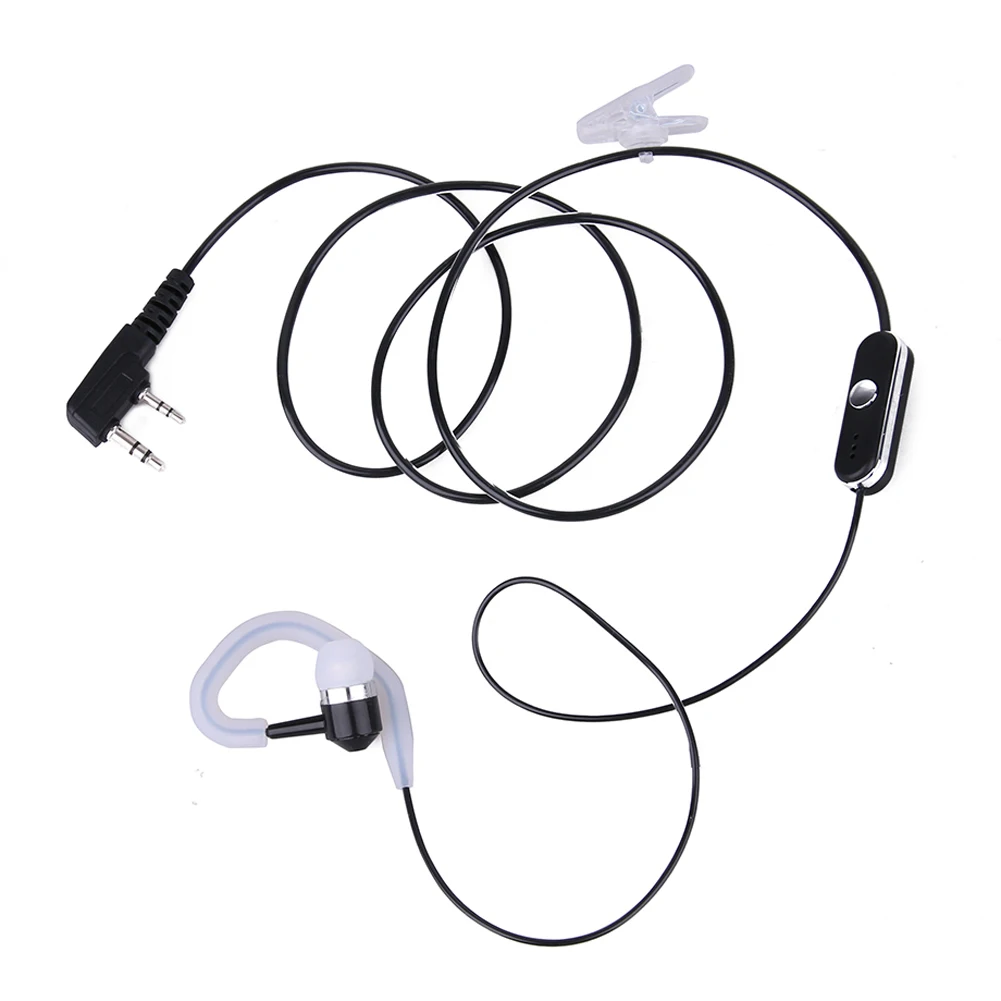BAOFENG KENWOOD-워키 토키 이어폰 2 핀 이어폰, 스포츠 헤드셋 PTT 마이크, Retevis HYT 라디오 L3FE