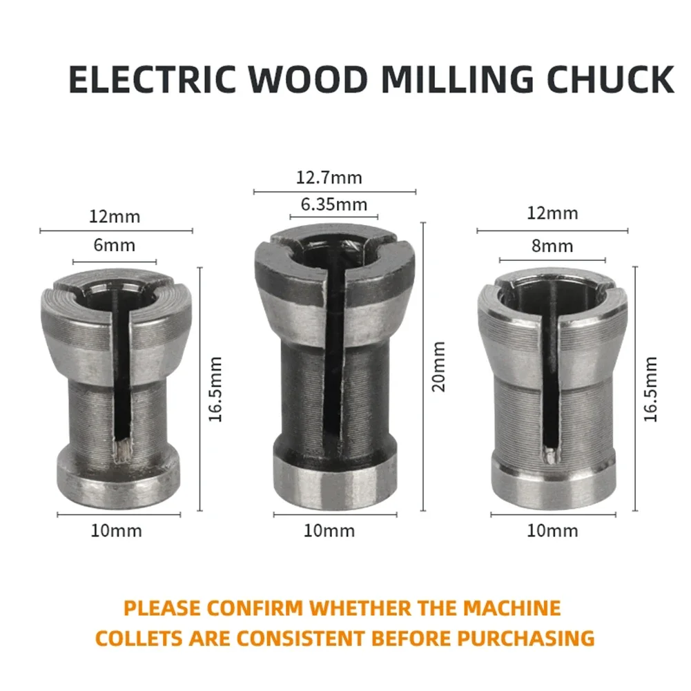 Collet Chuck Adapter Router elektrik, mesin pangkas ukiran Router listrik, Chuck Chuck atau Collet sutabilitas kayu