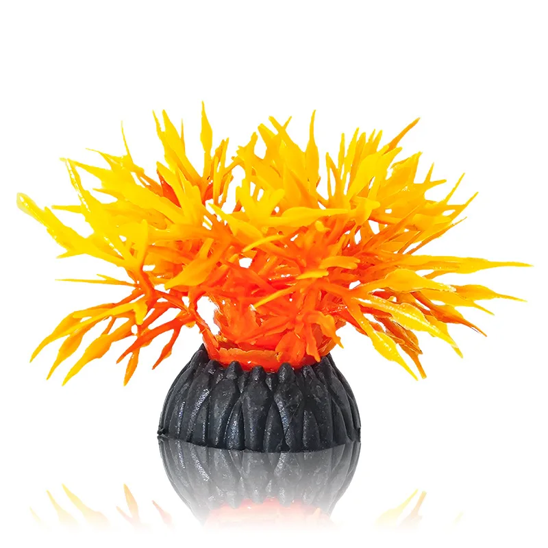 1 шт., искусственный аквариум, декоративные водные растения из ПВХ, имитация сорняков, орнамент, аквариум, трава, цветок, декор, аксессуары