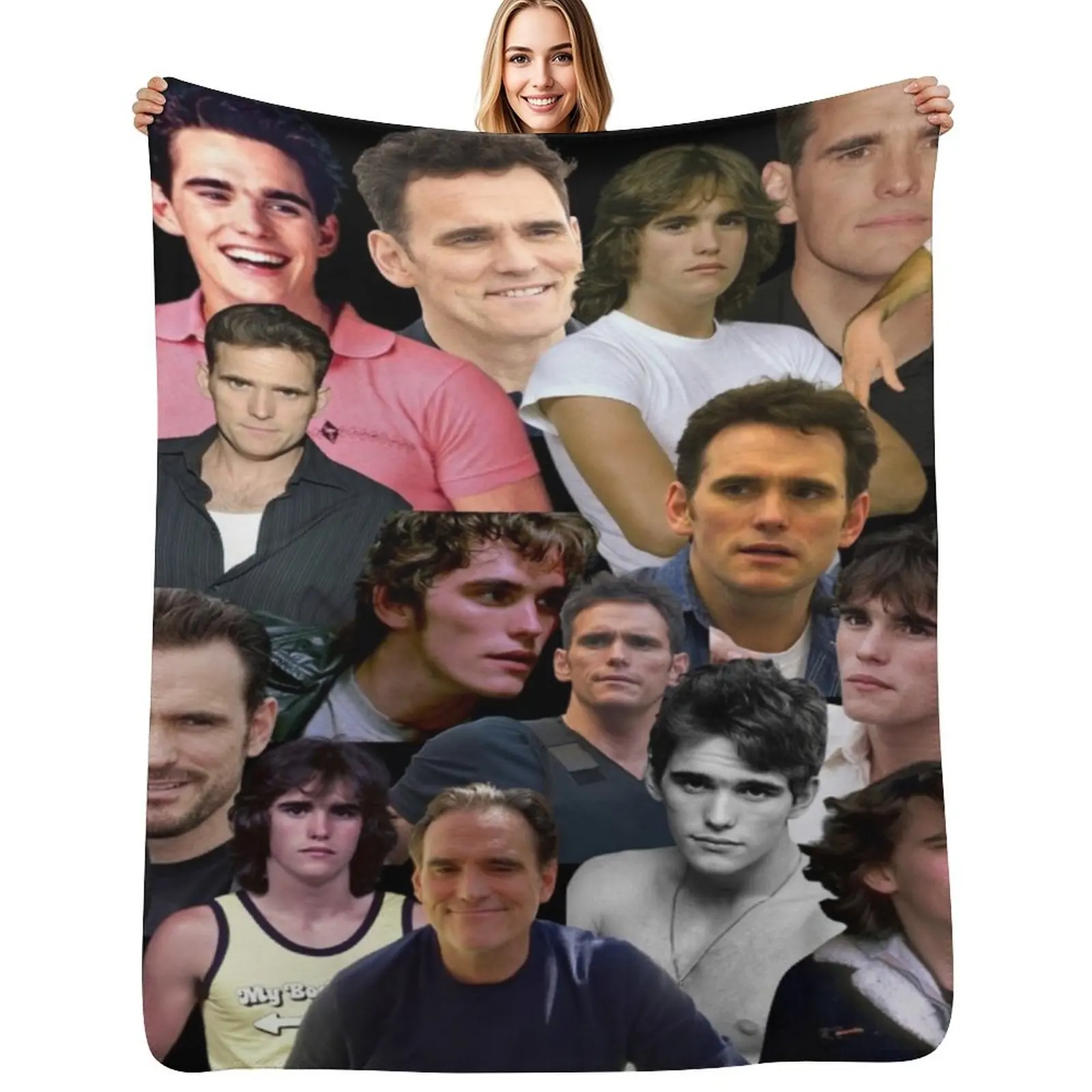 matt dillon collage Throw Blanket Easy Care Comfortable Blanket for Couch