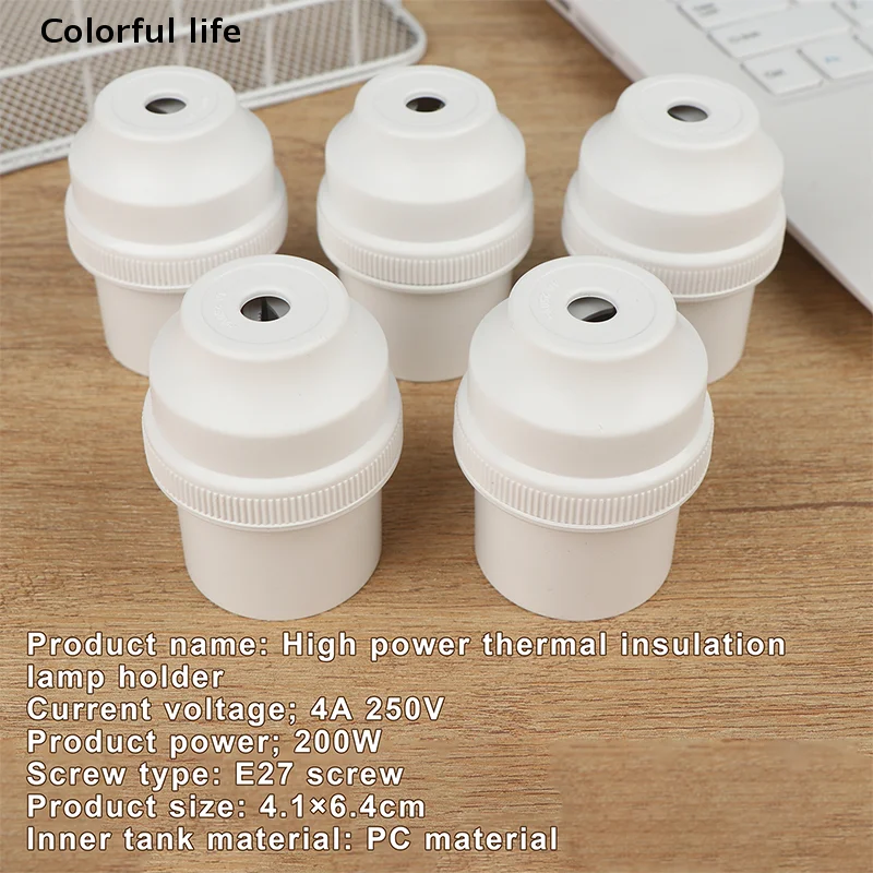 

5Pcs High Temperature Resistant Shockproof Farmhouse Lamp Holder Household Heating Lamp Special Lamp Chandelier Holder