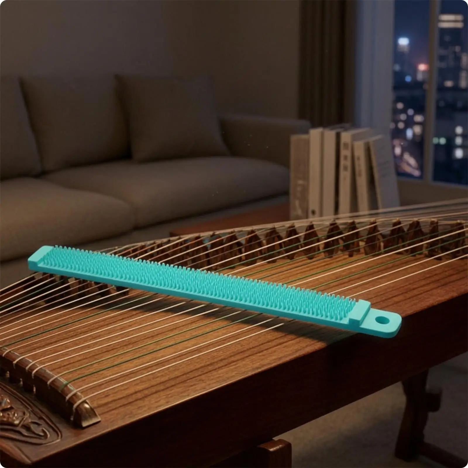Silent Practice Strip Silicone Guzheng String Mute Narrow Flexible Band for Focused Home Training and Dorm Use view 5