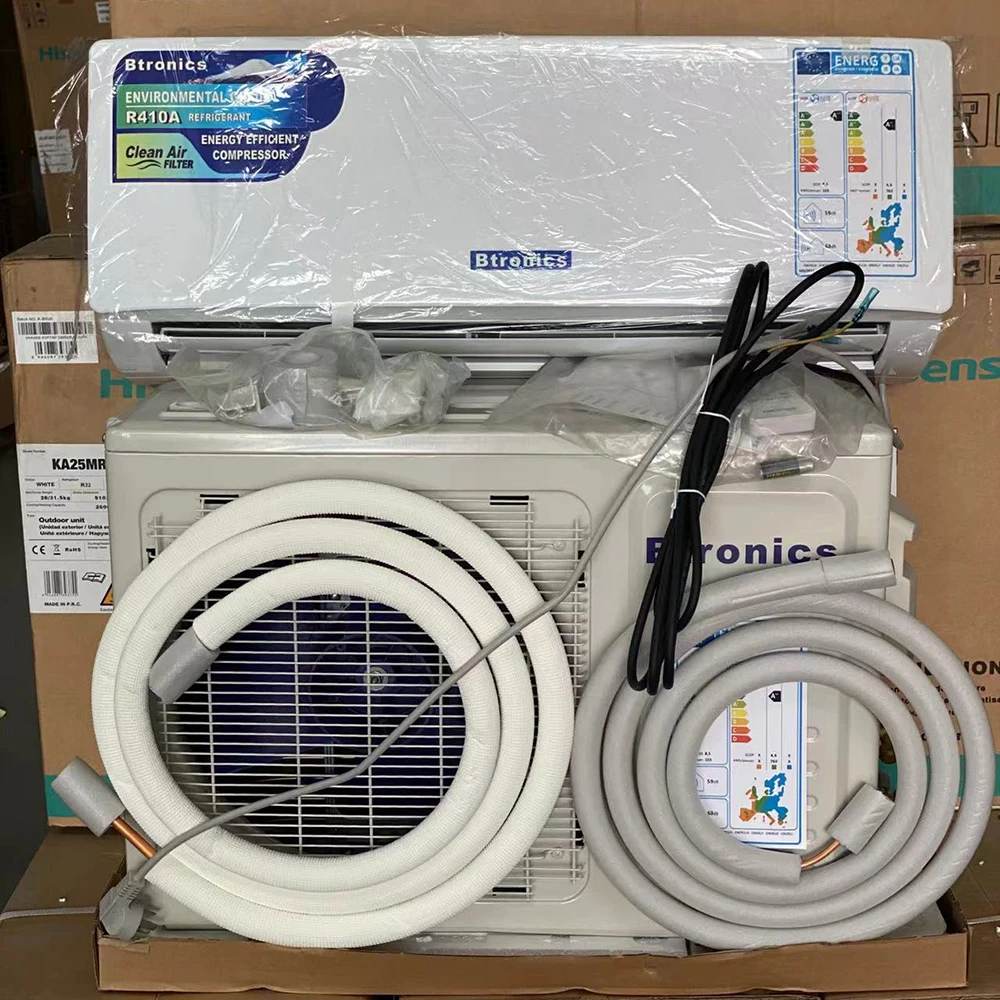 مكيف هواء Btronics 220V 9000btu 12000btu 18000btu 24000btu للتبريد والتدفئة توفر طاقة فائق مثبت على الحائط واي فاي OEM