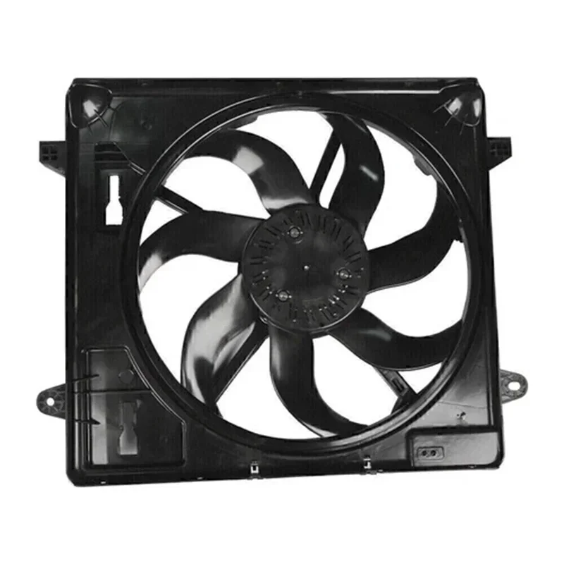 Conjunto de ventilador de refrigeración del radiador Compatible con Wrangler 2012-2017 reemplaza 68143894AB