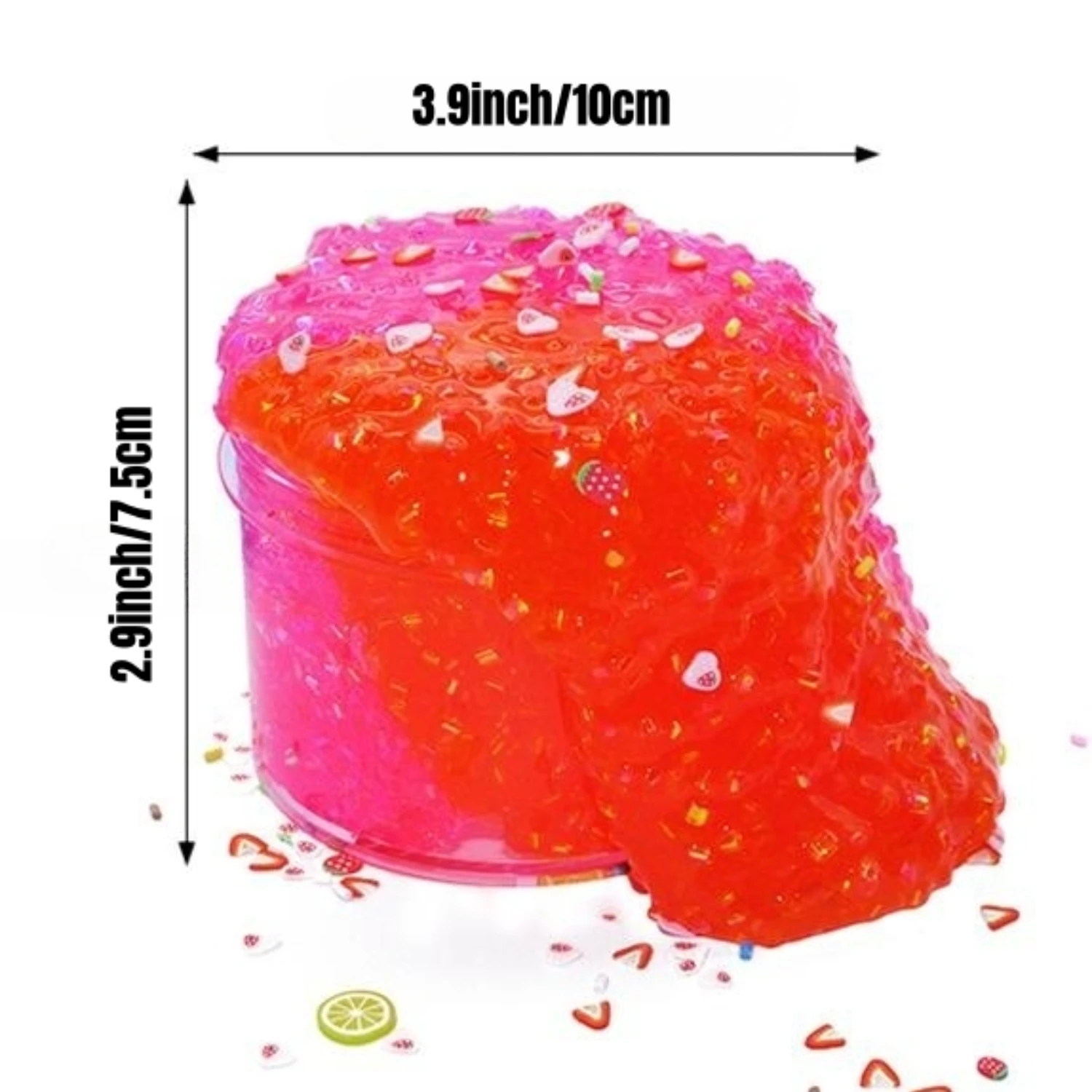 2 Pcs Glimmer Slime Crunchy Slime ,Blueberry Sugar Blitz Slime&Strawberry  Leaf Butter Slime kit ,Super Soft and Non-Sticky