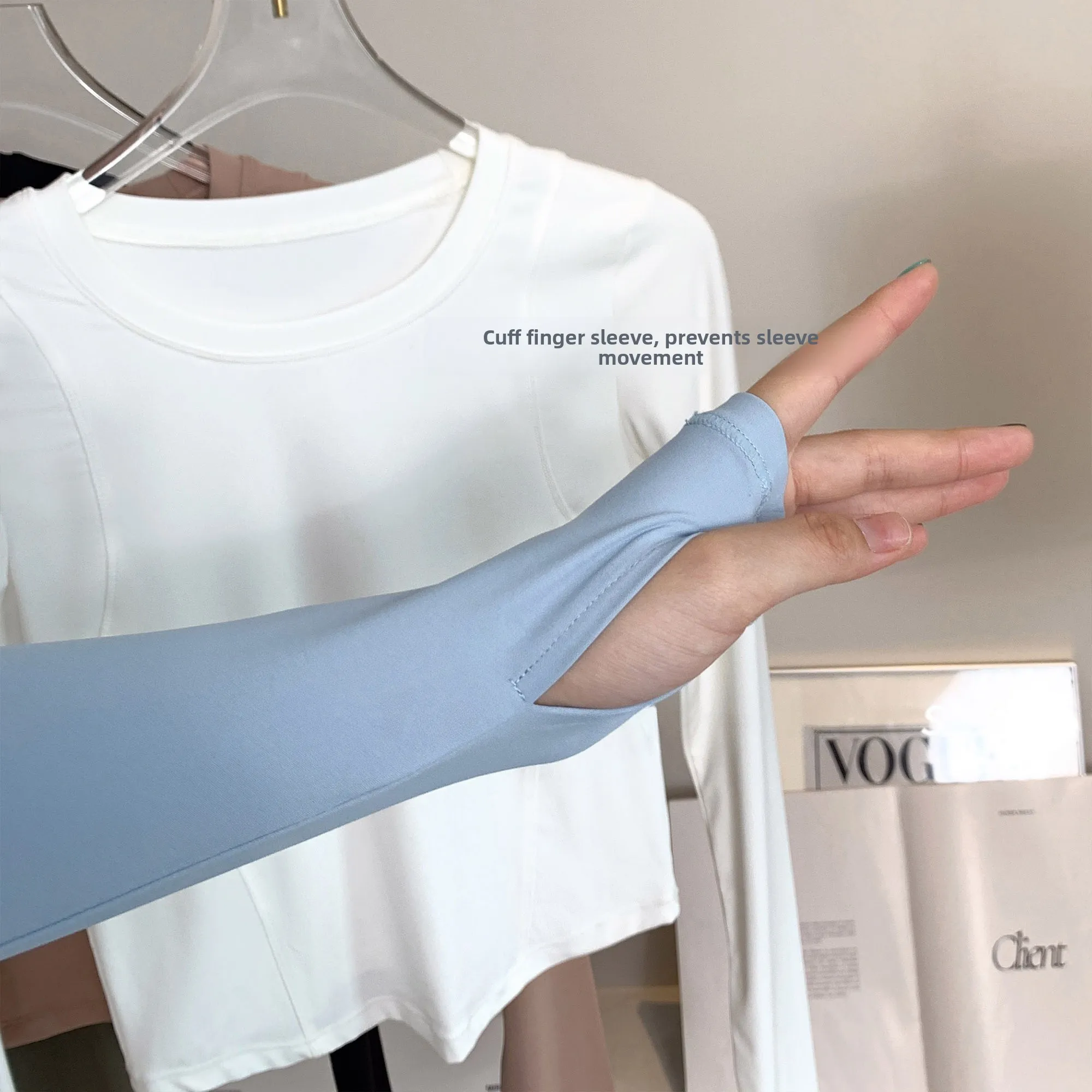 Gold Ratio Yoga Long Sve Top Athletic Tight Fit Running Vielseitige Fitn Wear runde Ne-Ort-Länge-Nylon-Spandex-Mischung