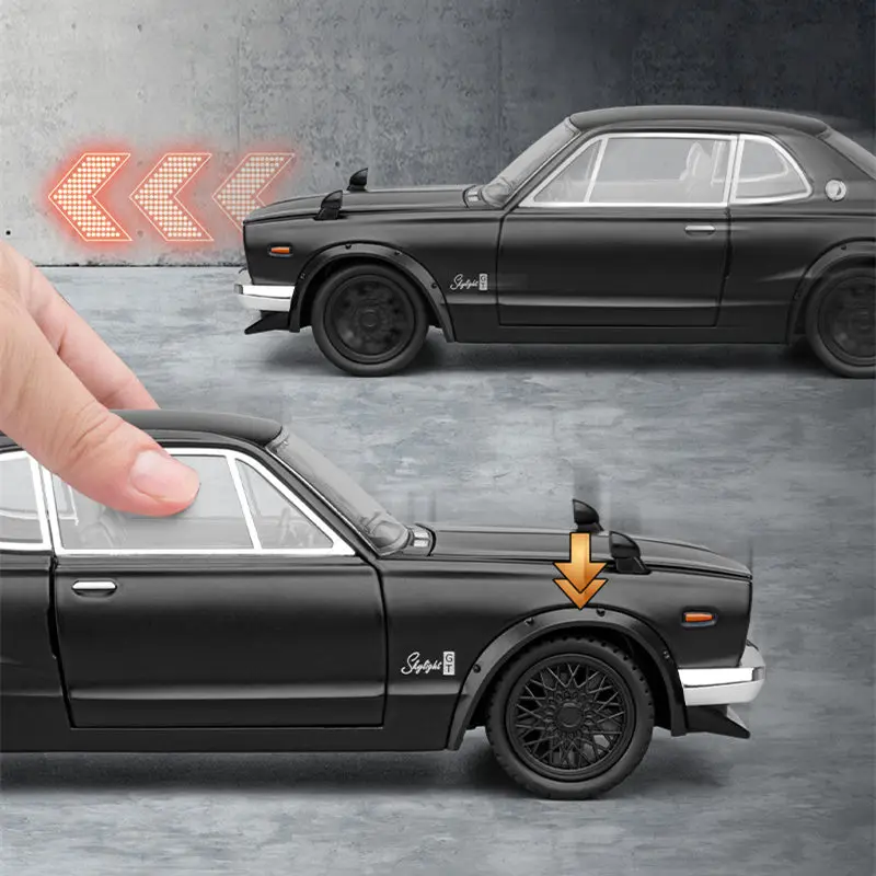 1:22 Skyline 2000 GT-R Alloy Classic Sports Car Model Diecasts