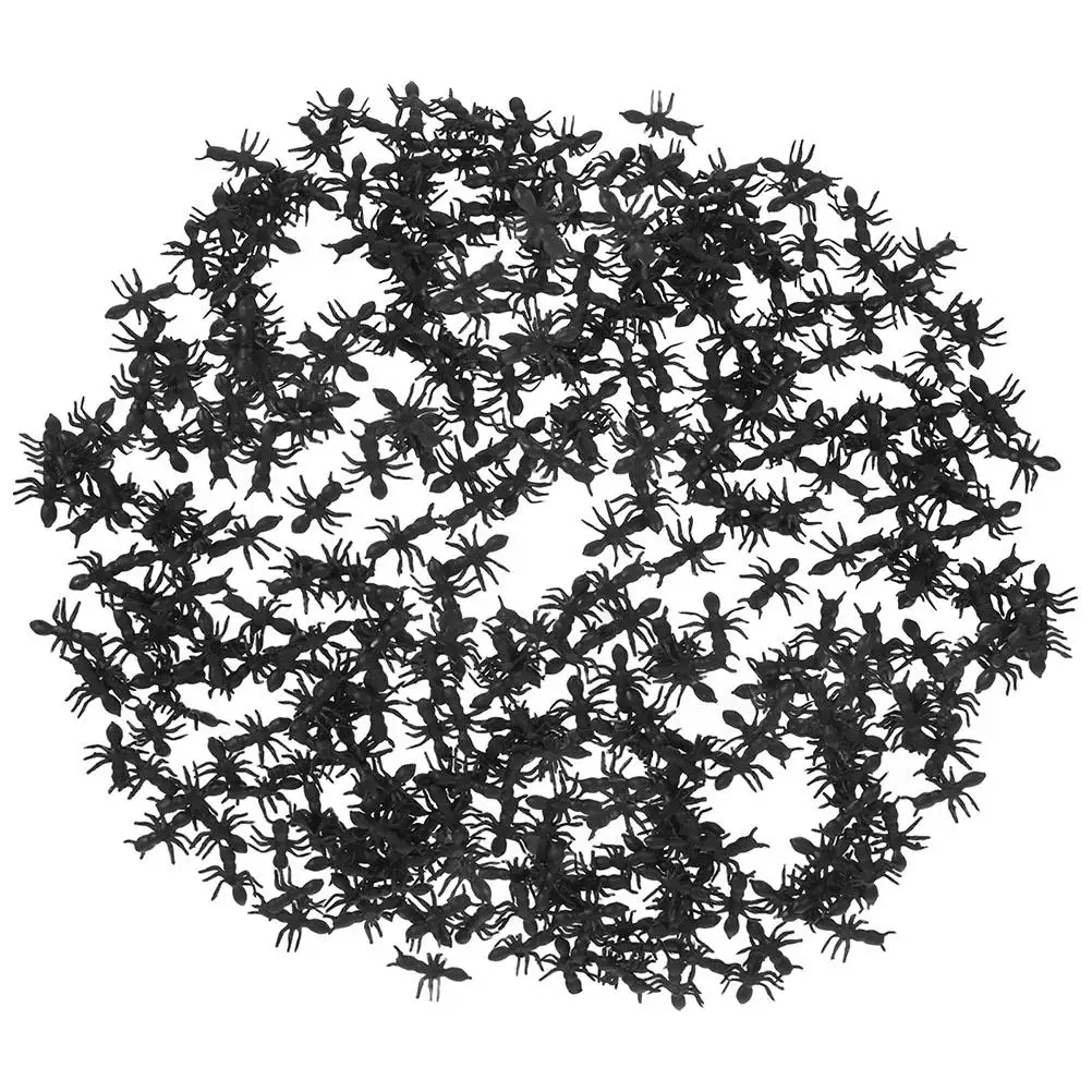 

300 Pcs Toy Figure PVC Models Desktop Ants Adornments Halloween Decoration Toys Black Tiny Toys Halloween Garden Desk Decor