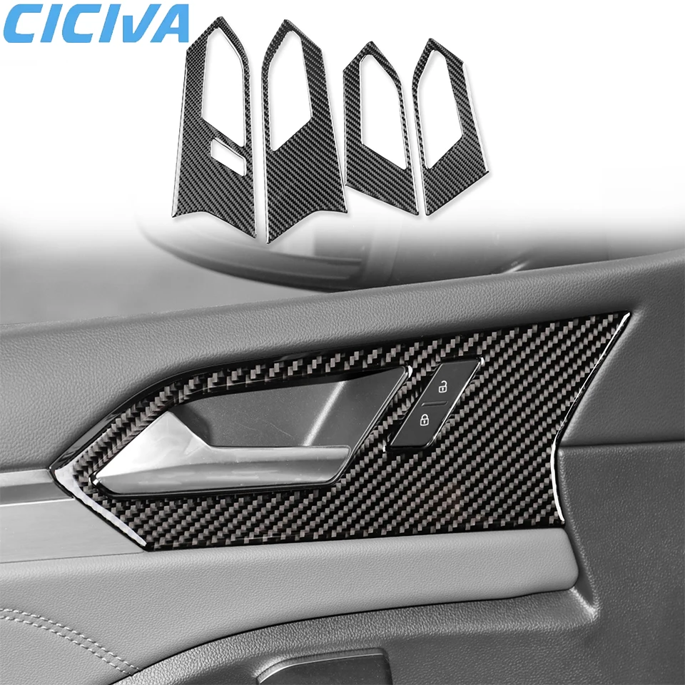 

Soft Carbon Fiber Door handle Trim Stickers For Volkswagen Sagitar 2019-2023 Car Interior Accessories