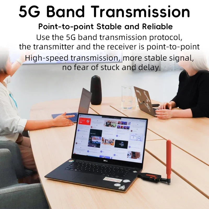 5.8G 1080P 150M Wireless HDMI-compatible Video Transmitter Receiver Extender Display Adapter Dongle Share For Camera TV Monitor