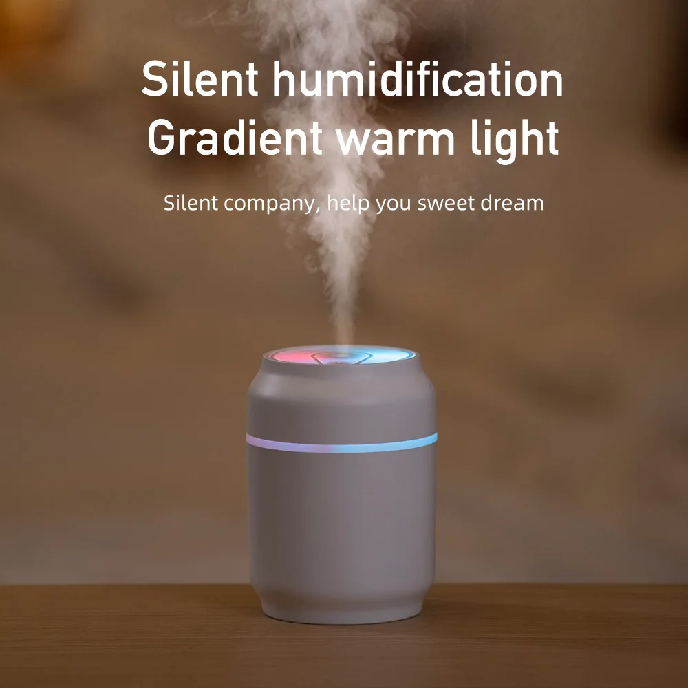 Smart Air Humidifier Ultrasonic Mini Aromatherapy Diffuser Portable Sprayer USB Essential Oil Atomizer LED Lamp for Home Car